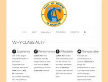 Tablet Screenshot of classact.com.au